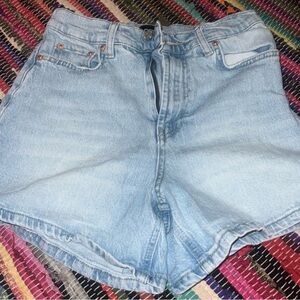 Light Blue Denim Women's Shorts